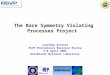 The Rare Symmetry Violating Processes Project Jonathan Kotcher RSVP Preliminary Baseline Review 6-8 April 2005 Brookhaven National Laboratory