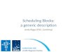 Scheduling Blocks: a generic description Andy Biggs (ESO, Garching)
