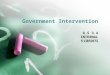 Government Intervention A.S 3.4 INTERNAL 5 CREDITS