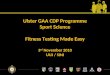 Ulster GAA CDP Programme Sport Science Fitness Testing Made Easy 3 rd November 2010 UUJ / SINI