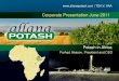 Potash in Africa  | TSX.V: AAA Corporate Presentation June 2011 Farhad Abasov, President and CEO