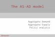 The AS-AD model Aggregate Demand Aggregate Supply Policy analysis