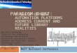 PARADIGM SHIFT: A SLATE OF NEW AUTOMATION PLATFORMS ADDRESS CURRENT AND FUTURE LIBRARY REALITIES Marshall Breeding Director for Innovative Technology and