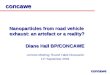 Concawe Nanoparticles from road vehicle exhaust: an artefact or a reality? Diane Hall BP/CONCAWE Lemnos Meeting: Round Table Discussion 11 th September