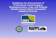 Guidelines for Procurement of Professional Aerial Imagery, Photogrammetry, Lidar and Related Remote Sensor Based Geospatial Mapping Services Developed