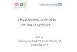 EPMA Benefits Realisation The RBHT’s Approach… Elsa Ng Darzi Fellow/ Paediatric Cardiac Pharmacist September 2015