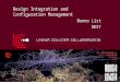 B. List, Design Integration and Configuration Management Design Integration and Configuration Management Benno List DESY 07.10.14 1
