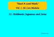 31: Arithmetic Sequences and Series © Christine Crisp “Teach A Level Maths” Vol. 1: AS Core Modules