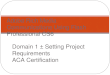 Domain 1 – Setting Project Requirements ACA Certification Adobe Rich Media Communications Using Flash Professional CS6