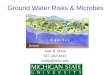 Ground Water Risks & Microbes Joan B. Rose 517-432-4412 rosejo@msu.edu