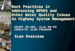 Best Practices in Addressing NPDES and Other Water Quality Issues in Highway System Management NCHRP 20-68A, Scan 08-03 DOMESTIC SCAN PROGRAM Scan Overview