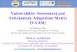 Vulnerability Assessment and Anticipatory Adaptation Matrix (VAAM) 28 February 2011 Adaptation Knowledge Management Workshop Harnessing Adaptation Knowledge