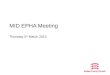 MID EPHA Meeting Thursday 5 th March 2015. Attendance Matters Chris Kiernan Director of Commissioning, Education and Lifelong Learning