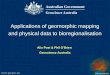 Geoscience Australia Australian Government Geoscience Australia Applications of geomorphic mapping and physical data to bioregionalisation Alix Post &