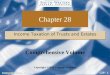 C28 - 1 Comprehensive Volume Chapter 28 Income Taxation of Trusts and Estates Copyright ©2010 Cengage Learning Comprehensive Volume