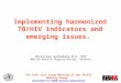 Implementing harmonized TB/HIV indicators and emerging issues. Christian Gunneberg M.O. STB World Health Organisation, Geneva The 15th Core Group Meeting