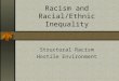 Racism and Racial/Ethnic Inequality Structural Racism Hostile Environment