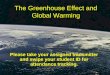 The Greenhouse Effect and Global Warming Please take your assigned transmitter and swipe your student ID for attendance tracking