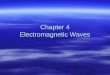 Chapter 4 Electromagnetic Waves. 1. Introduction: Maxwell’s equations  Electricity and magnetism were originally thought to be unrelated  in 1865, James