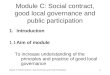 Module C: Social Contract, Local Governance and Public Participation 1 Module C: Social contract, good local governance and public participation 1.Introduction