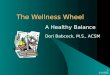 10/29/2015 1 The Wellness Wheel A Healthy Balance Dori Babcock, M.S., ACSM
