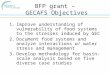 BFP grant – GECAFS Objectives 1.Improve understanding of vulnerability of food systems to the stresses induced by GEC 2.Document food systems and analyze