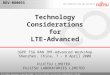 All Rights Reserved, Copyright©2008, FUJITSU LIMITED. and FUJITSU LABORATORIES LIMITED. REV-080055 Technology Considerations for LTE-Advanced 3GPP TSG