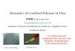 Dynamics of Confined Polymer in Flow 陳彥龍 Yeng-Long Chen (yenglong@phys.sinica.edu.tw)yenglong@phys.sinica.edu.tw Institute of Physics and Research Center