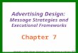 Advertising Design: Message Strategies and Executional Frameworks Chapter 7 Copyright © 2010 Pearson Education, Inc. publishing as Prentice Hall 7-1