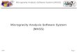 Microgravity Analysis Software System (MASS) 2002Page 1 Microgravity Analysis Software System (MASS)