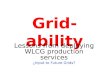 Grid-ability Lessons from deploying WLCG production services ¿Input to Future Grids?