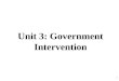 Unit 3: Government Intervention 1. Government Involvement #1-Price Controls: Floors and Ceilings #2-Import Quotas #3-Subsidies #4-Excise Taxes 2