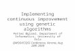 Implementing continuous improvement using genetic algorithms Petter Øgland, Department of Informatics, University of Oslo QMOD/ICQSS Conference, Verona,
