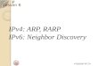 資 管 Lee Lesson 6 IPv4: ARP, RARP IPv6: Neighbor Discovery