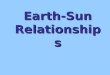 Earth-Sun Relationships. Climate vs. Weather Weather: condition of atmosphere in 1 place during a limited time