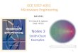 Prof. David R. Jackson Dept. of ECE Notes 3 ECE 5317-6351 Microwave Engineering Fall 2011 Smith Chart Examples 1