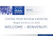 CIVITAS PEER REVIEW EXERCISE Reggio Emilia,11.11.2014 WELCOME – BENVENUTI