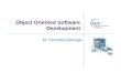 Object Oriented Software Development 10. Persistent Storage