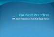 QA Best Practices Tool Kit Task Force The Back Story QA Summit The Healthcare Documentation Quality Assessment and Management Best Practices Tool Kit
