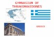 GYMNASIUM OF THRAKOMAKEDONES GREECE. Acropolis of Athens