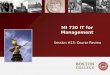 MI 720 IT for Management Session #13: Course Review