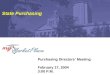 Purchasing Directors’ Meeting February 17, 2004 3:00 P.M. State Purchasing