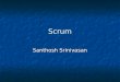Scrum Santhosh Srinivasan. Outline What is Scrum What is Scrum Why Scrum Why Scrum Scrum Practices Scrum Practices Why Scrum works Why Scrum works Pros
