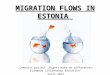 MIGRATION FLOWS IN ESTONIA Comenius project „Rights make no differences: European Citizenship Education“ April 2013