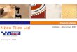 Nitco Tiles Ltd Investor Update January 24, 2008 October – December 2007