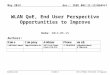Doc.: IEEE 802.11-13/0545r1 Submission May 2013 Veli-Pekka Ketonen (7signal)Slide 1 WLAN QoE, End User Perspective Opportunities to Improve Date: 2013-05-15