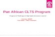 Pan African CLTS Program Country: NIGER Your Name : TINEY Ousmane Progress & Challenges & High lights &Lessons Learned