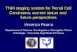 TNM staging system for Renal Cell Carcinoma: current status and future perspectives Vincenzo Ficarra Dipartimento di Scienze Oncologiche e Chirurgiche