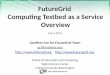 Https://portal.futuregrid.org FutureGrid Computing Testbed as a Service Overview July 3 2013 Geoffrey Fox for FutureGrid Team gcf@indiana.edu 