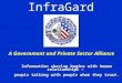 InfraGard A Government and Private Sector Alliance Information sharing begins with human relationships – people talking with people whom they trust. Information